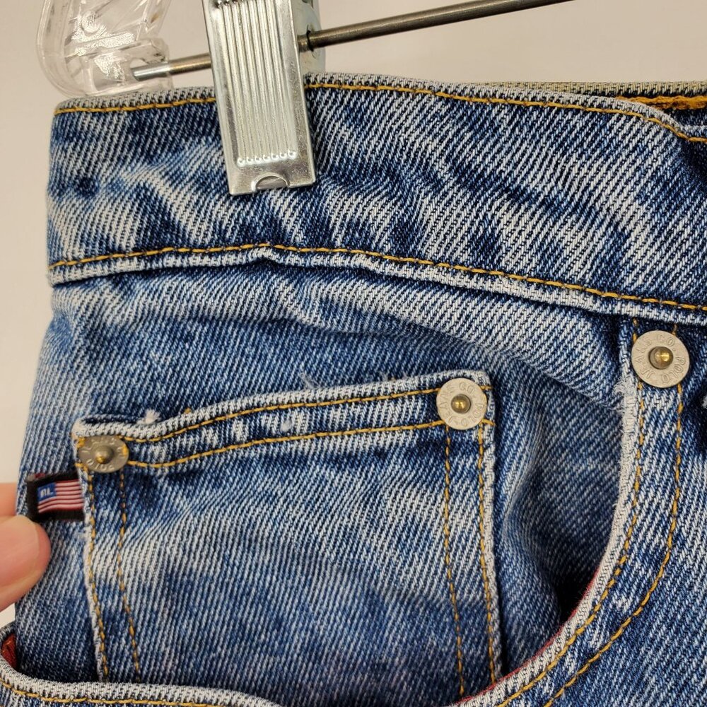 Vintage Polo Jeans Company Ralph Lauren Women's Denim Jean Knee Skirt Size 12 - Picture 7 of 11